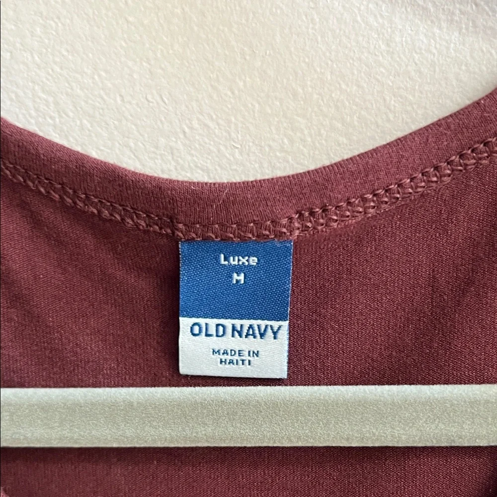 Old Navy Deep Burgundy Tank Top - Picture 2 of 3